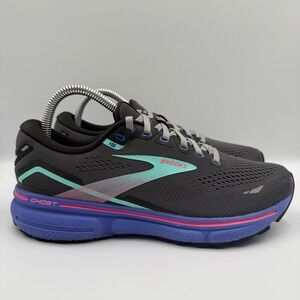 Brooks Ghost 15 Running Shoes Grey Women 8.5 Athletic Sneakers 1203801B079